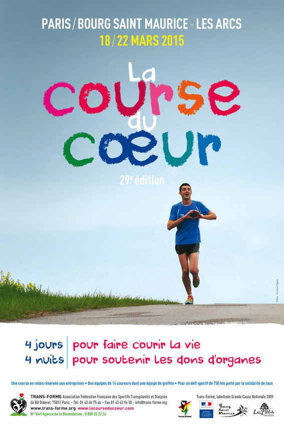 Affiche Officielle Course du Coeur 2015